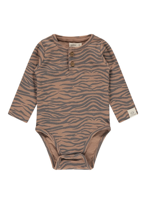 Babyface Babyface baby romper long sleeve mocha