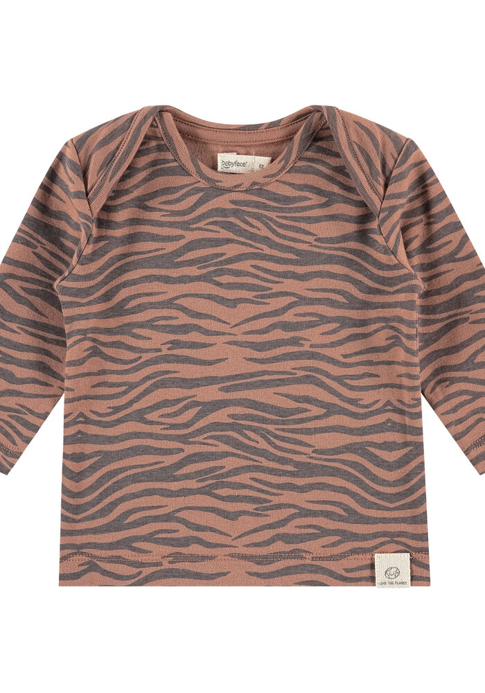 Babyface baby t-shirt long sleeve mocha 1