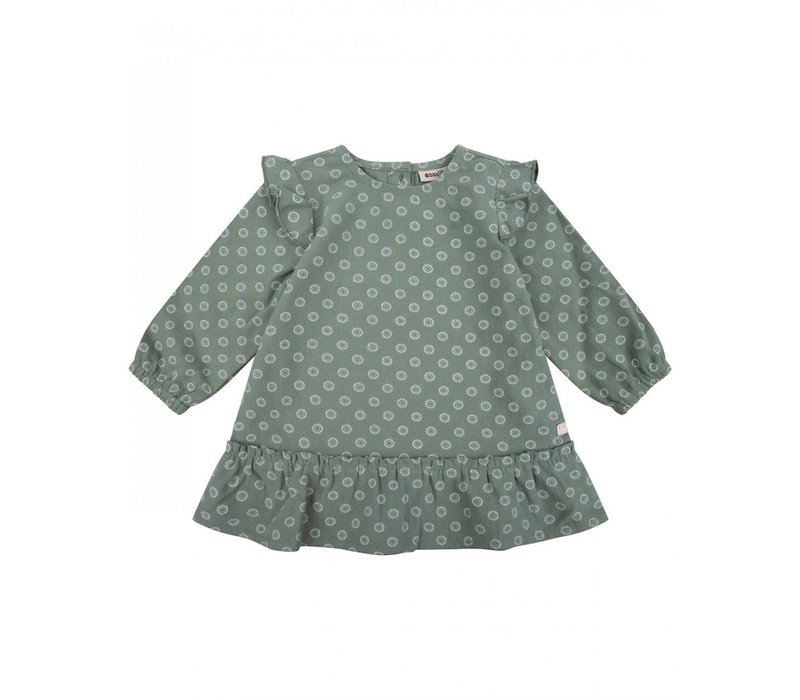 Daily Seven DRESS WOVEN PRINTED Green Sea