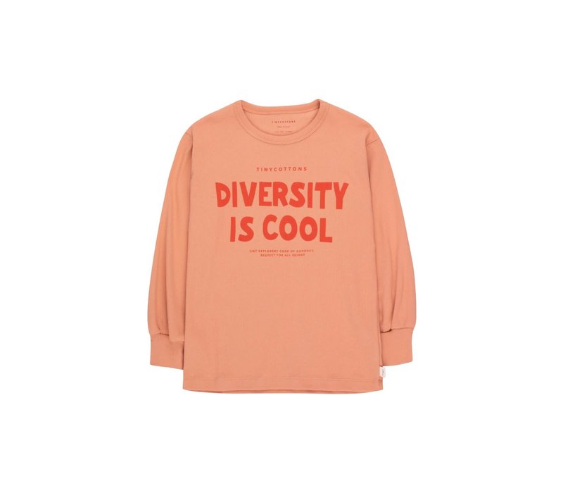 Tinycottons DIVERSITY IS COOL TEE rose/red