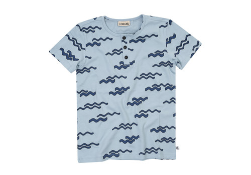 CarlijnQ CarlijnQ Waves - henley short sleeve