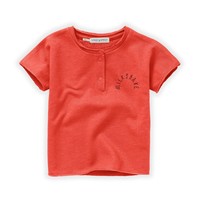 Sproet & Sprout Grandad T-shirt milkshake Poppy red