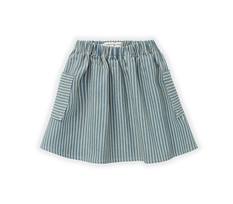 Sproet & Sprout Skirt denim stripe Denim stripe