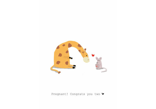 The card company Kaart Pregnant! congrats you two