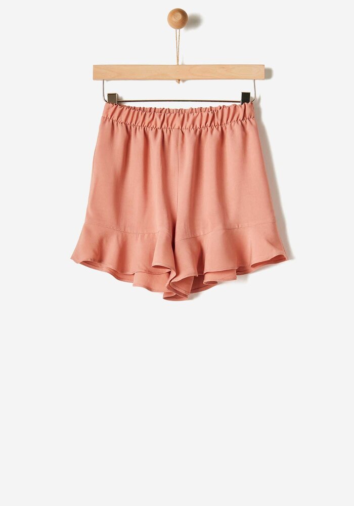 Yell-Oh FRILLED SHORTS MUTED CLAY