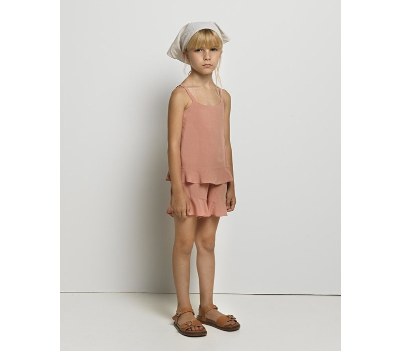 Yell-Oh FRILLED SHORTS MUTED CLAY