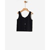 Yell-Oh Yell-Oh BLACK TOP WITH BUTTONS