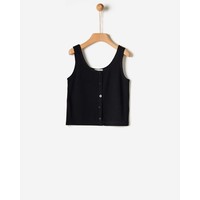 Yell-Oh BLACK TOP WITH BUTTONS