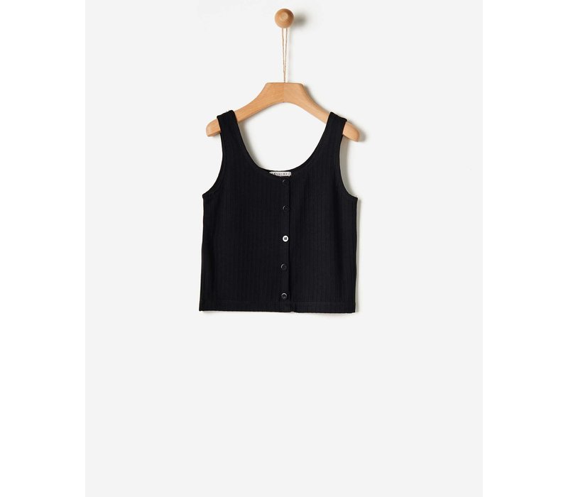 Yell-Oh BLACK TOP WITH BUTTONS