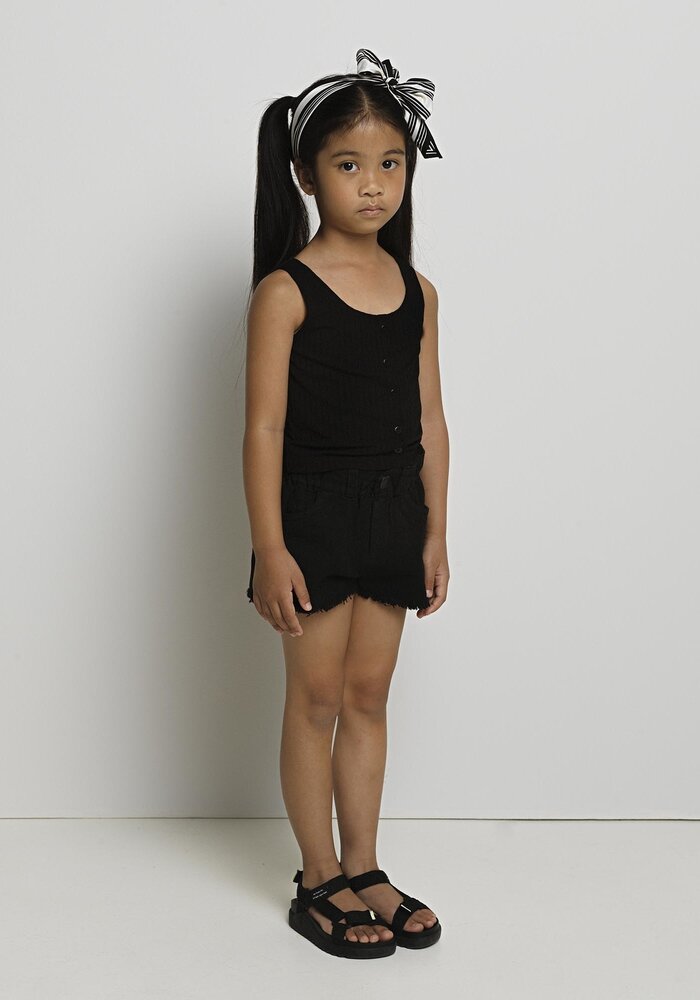 Yell-Oh BLACK TOP WITH BUTTONS