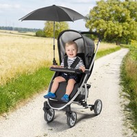 Reer ShineSafe zonnescherm voor kinderwagen, Zwart