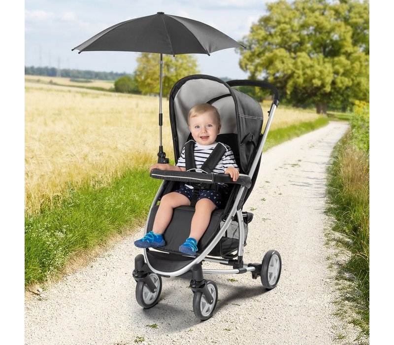 Reer ShineSafe zonnescherm voor kinderwagen, Zwart