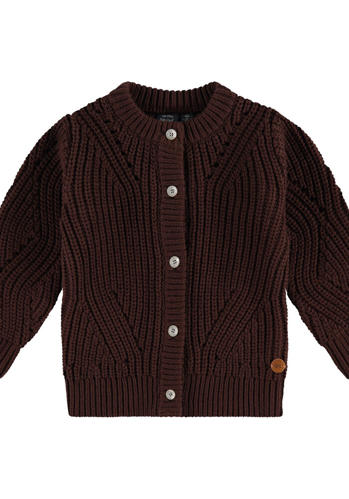 Babyface girls cardigan brown