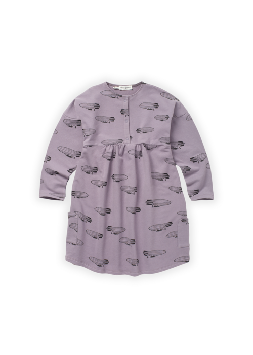 Sproet & Sprout Sproet & Sprout Dress zeppelin print Ice purple