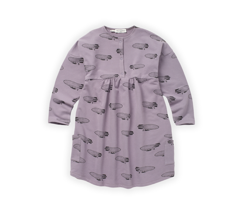 Sproet & Sprout Dress zeppelin print Ice purple