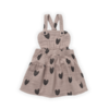 Sproet & Sprout Sproet & Sprout Salopette dress heart print Mud