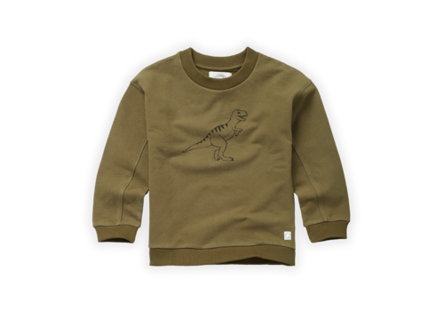 Sproet & Sprout Sproet & Sprout Sweatshirt dino Khaki