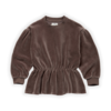 Sproet & Sprout Sproet & Sprout Sweatshirt peplum velvet rib Wood