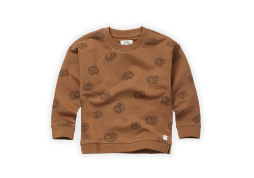 Sproet & Sprout Sproet & Sprout Sweatshirt pretzel print Lion