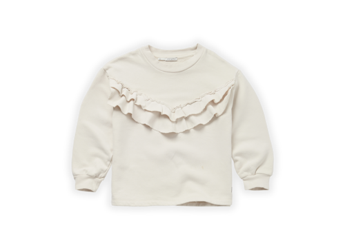 Sproet & Sprout Sproet & Sprout Sweatshirt ruffle ivory Ivory