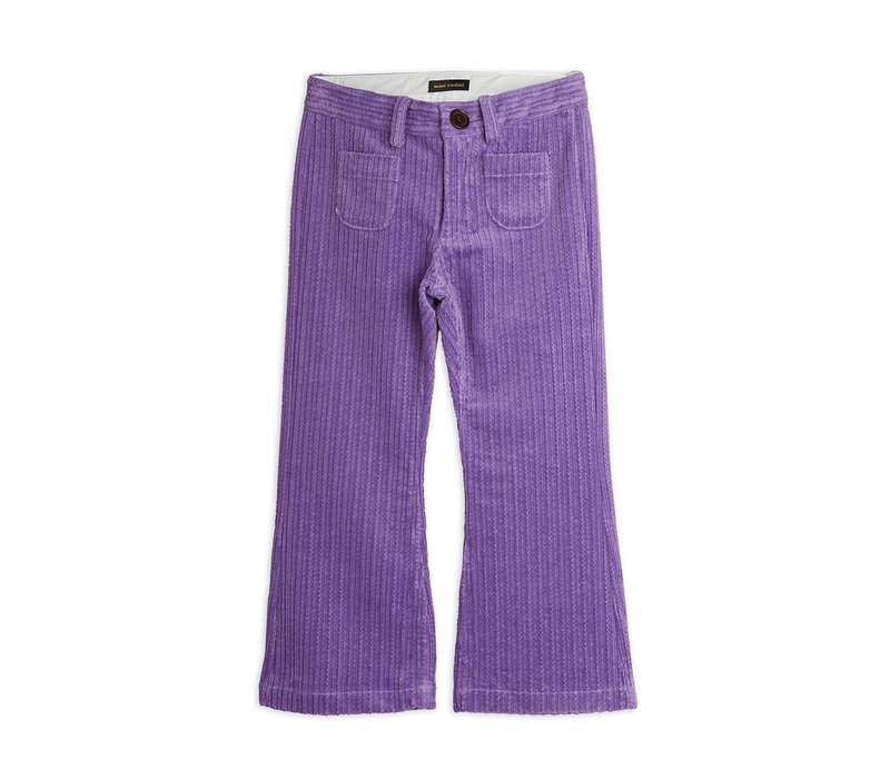 Mini Rodini Corduroy flared trousers Purple