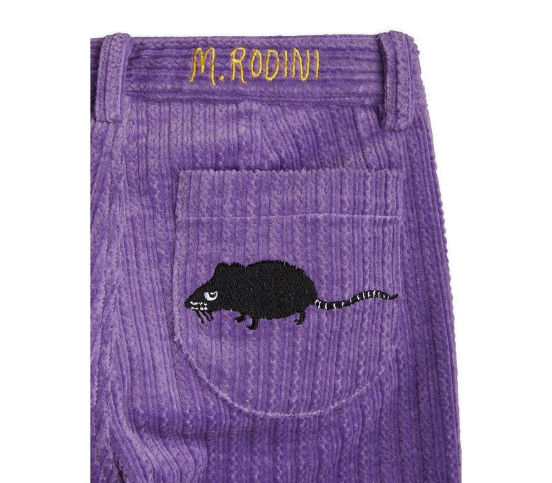 Mini Rodini Corduroy flared trousers Purple