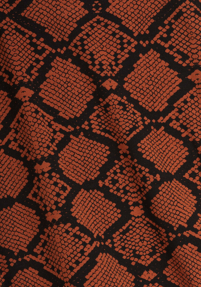 Mini Rodini Snakeskin ls tee Brown