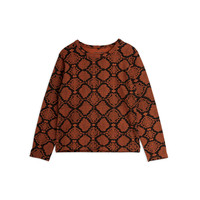Mini Rodini Snakeskin ls tee Brown