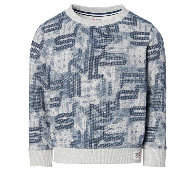 Noppies  Sweater long sleeve Kannapolis allover print Grey Melange