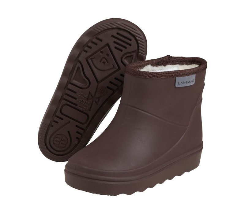 Enfant Thermo Boots Short Solid Coffee Bean