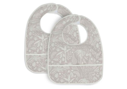 Jollein Jollein bib waterproof botanical nougat