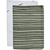 Jollein Jollein Washandje Hydrofiel (2 pack) Stripe & Olive Leaf Green GOTS