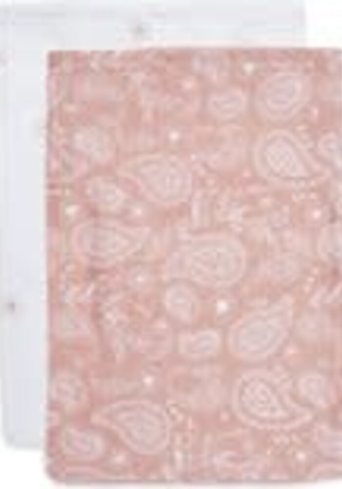 Jollein Washandje Hydrofiel (2 pack) Paisley & Halo Rosewood GOTS