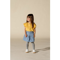 House of Jamie Twill V Shape Skirt Mid Blue