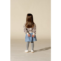 House of Jamie Twill V Shape Skirt Mid Blue