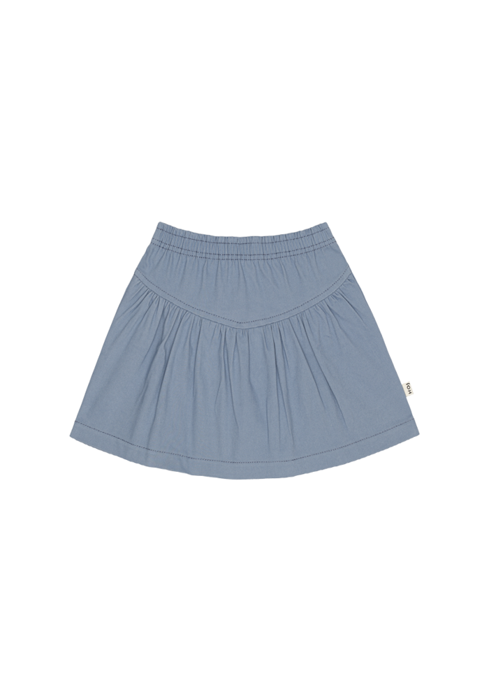 House of Jamie Twill V Shape Skirt Mid Blue