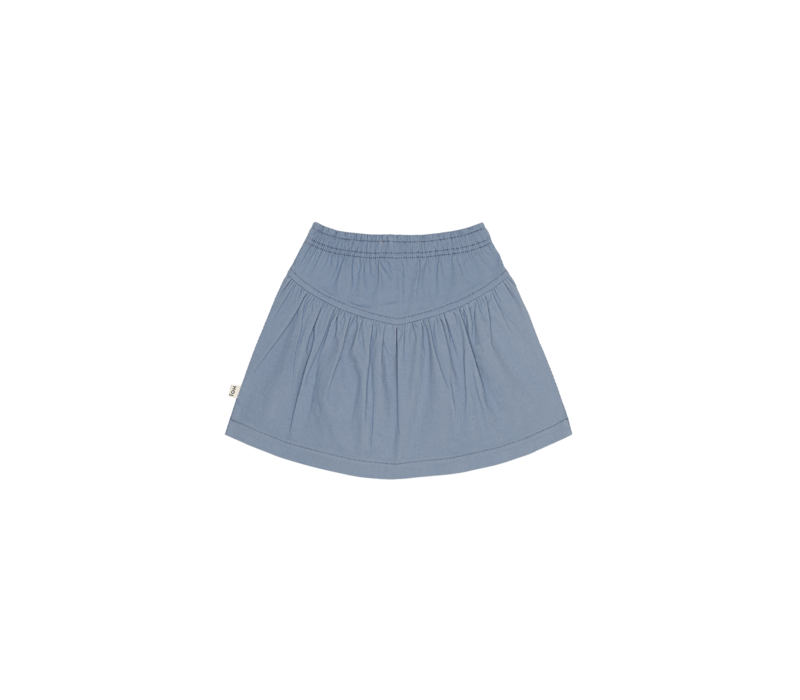 House of Jamie Twill V Shape Skirt Mid Blue
