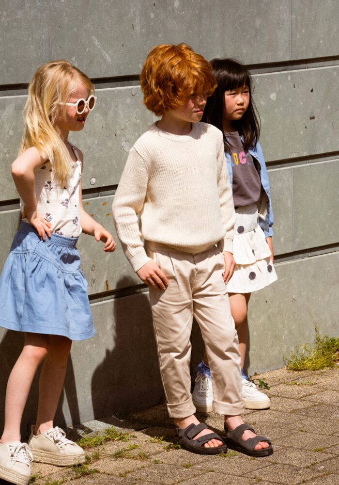 House of Jamie Twill V Shape Skirt Mid Blue