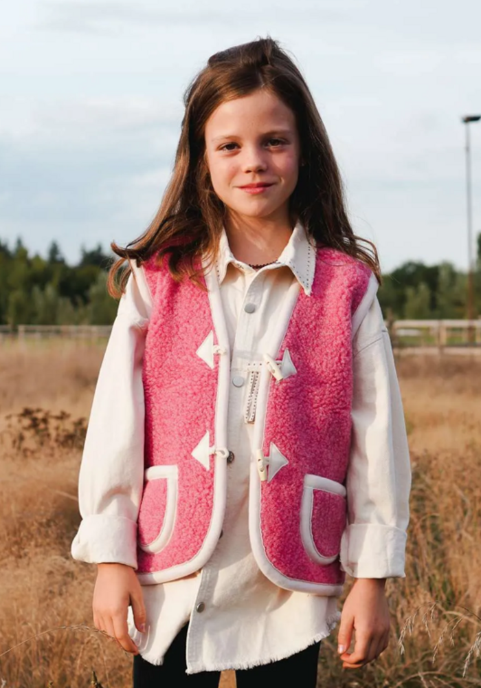 We Are Wovens Bodywarmer Bubble Tea Pink