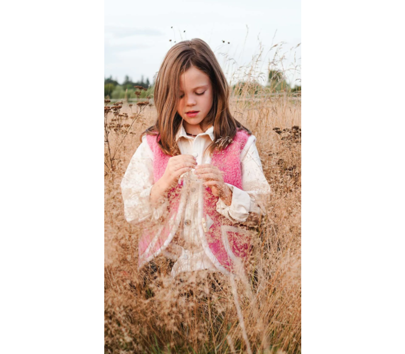 We Are Wovens Bodywarmer Bubble Tea Pink