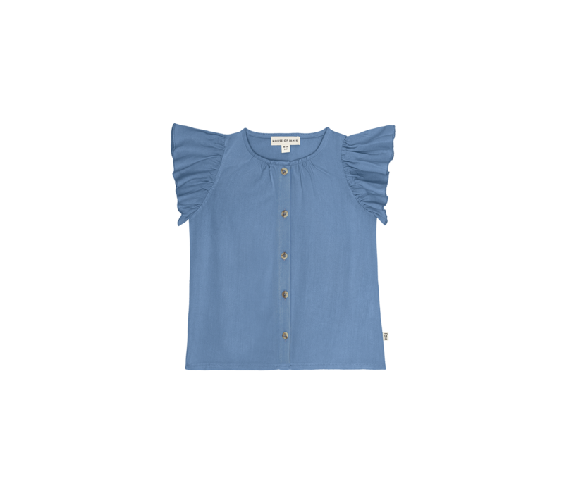House of Jamie Butterfly Blouse Powder Blue