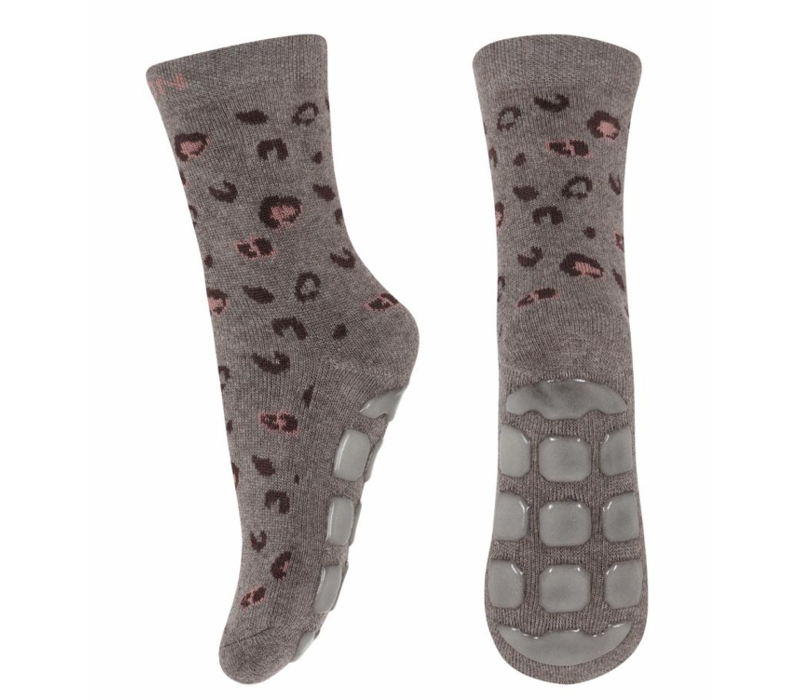 MP Denmark Leopard socks with anti-slip Denver Melange