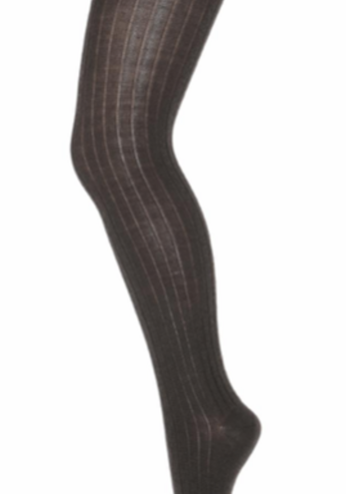MP Denmark Cotton rib tights Dark Brown