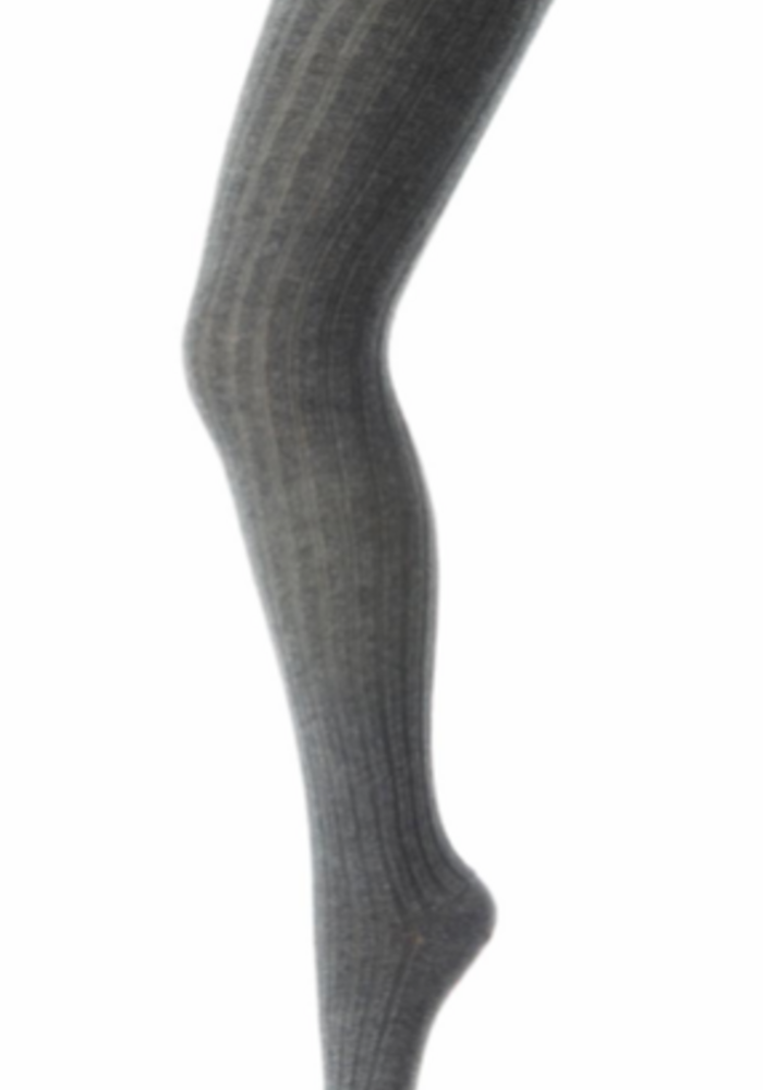 MP Denmark Cotton rib tights Dark Grey Melange