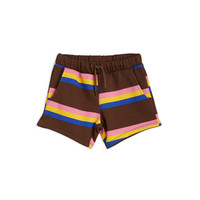 Mini Rodini Stripe sweatshorts Brown