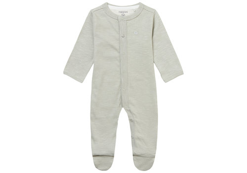 Noppies Noppies Unisex Playsuit Memphis long sleeve Willow Grey