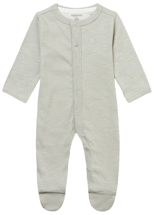 Noppies Noppies Unisex Playsuit Memphis long sleeve Willow Grey