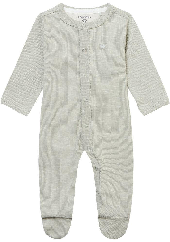 Noppies Unisex Playsuit Memphis long sleeve Willow Grey