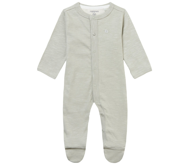 Noppies Unisex Playsuit Memphis long sleeve Willow Grey