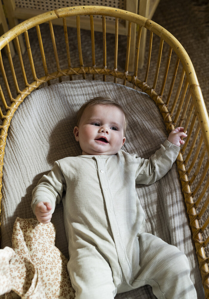 Noppies Unisex Playsuit Memphis long sleeve Willow Grey